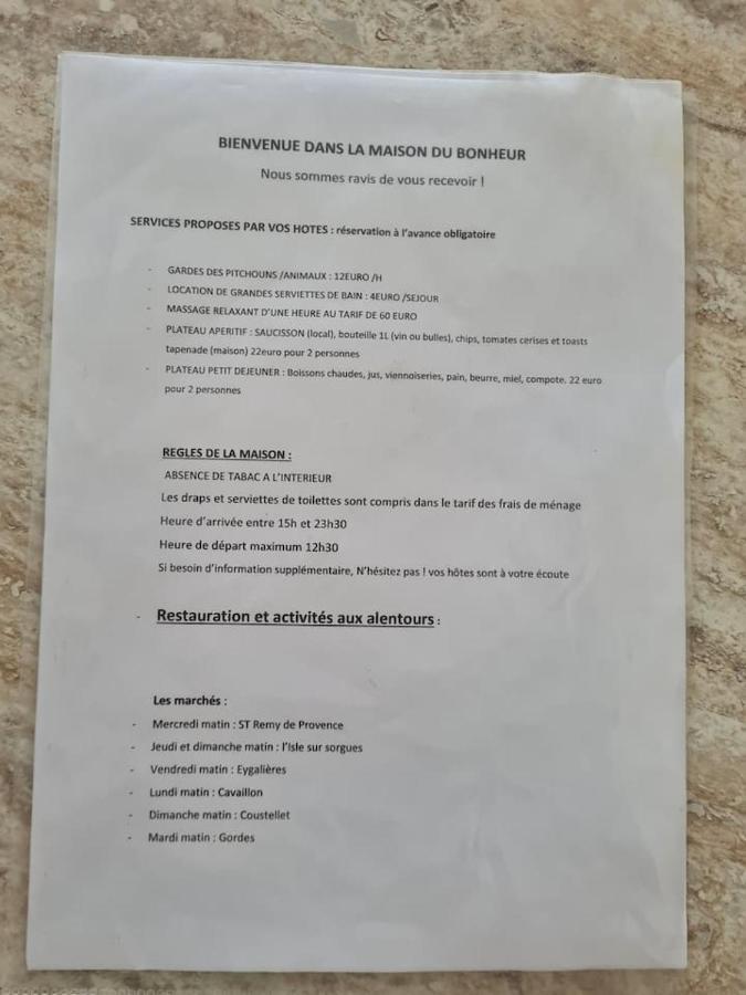 La Pause En Luberon Villa Cavaillon Ngoại thất bức ảnh